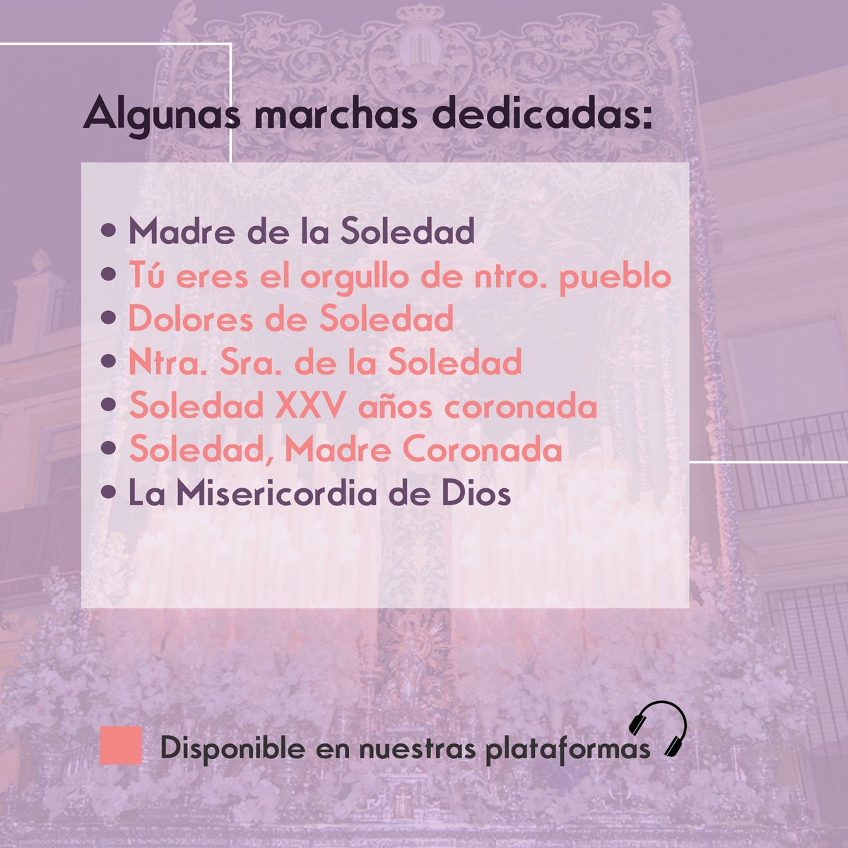 BandaCruzRoja's tweet photo. 💜 ¡Es #ViernesSanto! 

Ella es el Orgullo de su Pueblo. La Virgen de los Dolores en su Soledad Coronada con su pueblo de Alcalá. https://t.co/joyROMZTm8