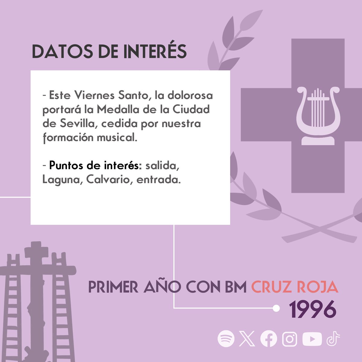 BandaCruzRoja's tweet photo. 💜 ¡Es #ViernesSanto! 

Ella es el Orgullo de su Pueblo. La Virgen de los Dolores en su Soledad Coronada con su pueblo de Alcalá. https://t.co/joyROMZTm8