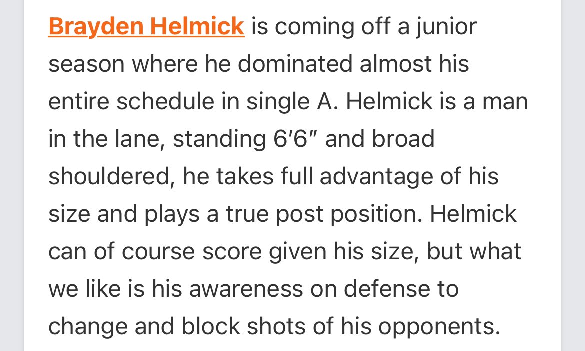 Brayden Helmick (@helmickbrayden) on Twitter photo Thank you to <a href="/PrepHoops_WV/">PrepHoopsWV</a> and <a href="/scottwstrode/">Scott W. Strode</a> for the write up, and also ranking me as the number 1 center in the state for the 2026 class. <a href="/OllyReedSports/">Olly Reed Sports</a> <a href="/KevinMoses38/">Kevin Moses LLC</a> <a href="/CoachToddMay/">Todd May</a> <a href="/DannyZuchak/">Danny Zuchak</a> <a href="/DrumhellerEzra/">Coach Ez</a> <a href="/CoachHollenbeck/">Barry Hollenbeck</a> <a href="/SalemTigerHoops/">Salem University Basketball</a> <a href="/bballcoachHoff/">jeff hoffman</a> <a href="/Chpack20/">Charles pack</a> Thank you to <a href="/PrepHoops_WV/">PrepHoopsWV</a> and <a href="/scottwstrode/">Scott W. Strode</a> for the write up, and also ranking me as the number 1 center in the state for the 2026 class. <a href="/OllyReedSports/">Olly Reed Sports</a> <a href="/KevinMoses38/">Kevin Moses LLC</a> <a href="/CoachToddMay/">Todd May</a> <a href="/DannyZuchak/">Danny Zuchak</a> <a href="/DrumhellerEzra/">Coach Ez</a> <a href="/CoachHollenbeck/">Barry Hollenbeck</a> <a href="/SalemTigerHoops/">Salem University Basketball</a> <a href="/bballcoachHoff/">jeff hoffman</a> <a href="/Chpack20/">Charles pack</a>