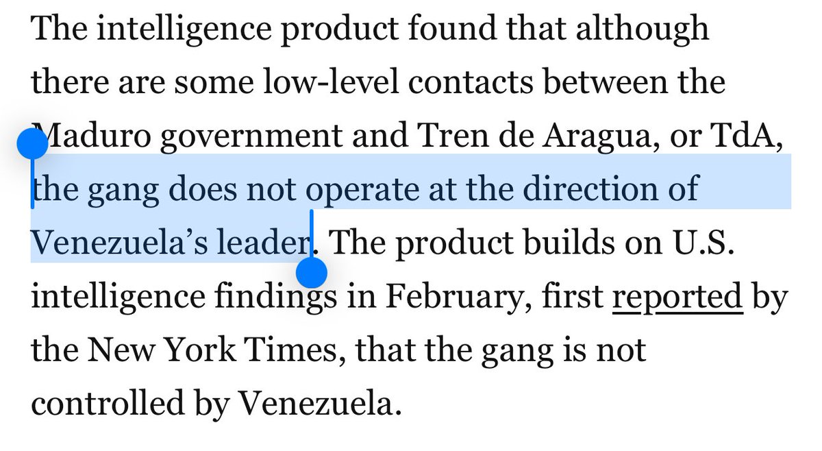 GRamsey_LatAm's tweet photo. The National Intelligence Council, the analytic hub of the U.S. intelligence community, found nearly unanimously that #Venezuela’s Maduro is not directing the Tren de Aragua prison gang. https://t.co/G0PwdWheup