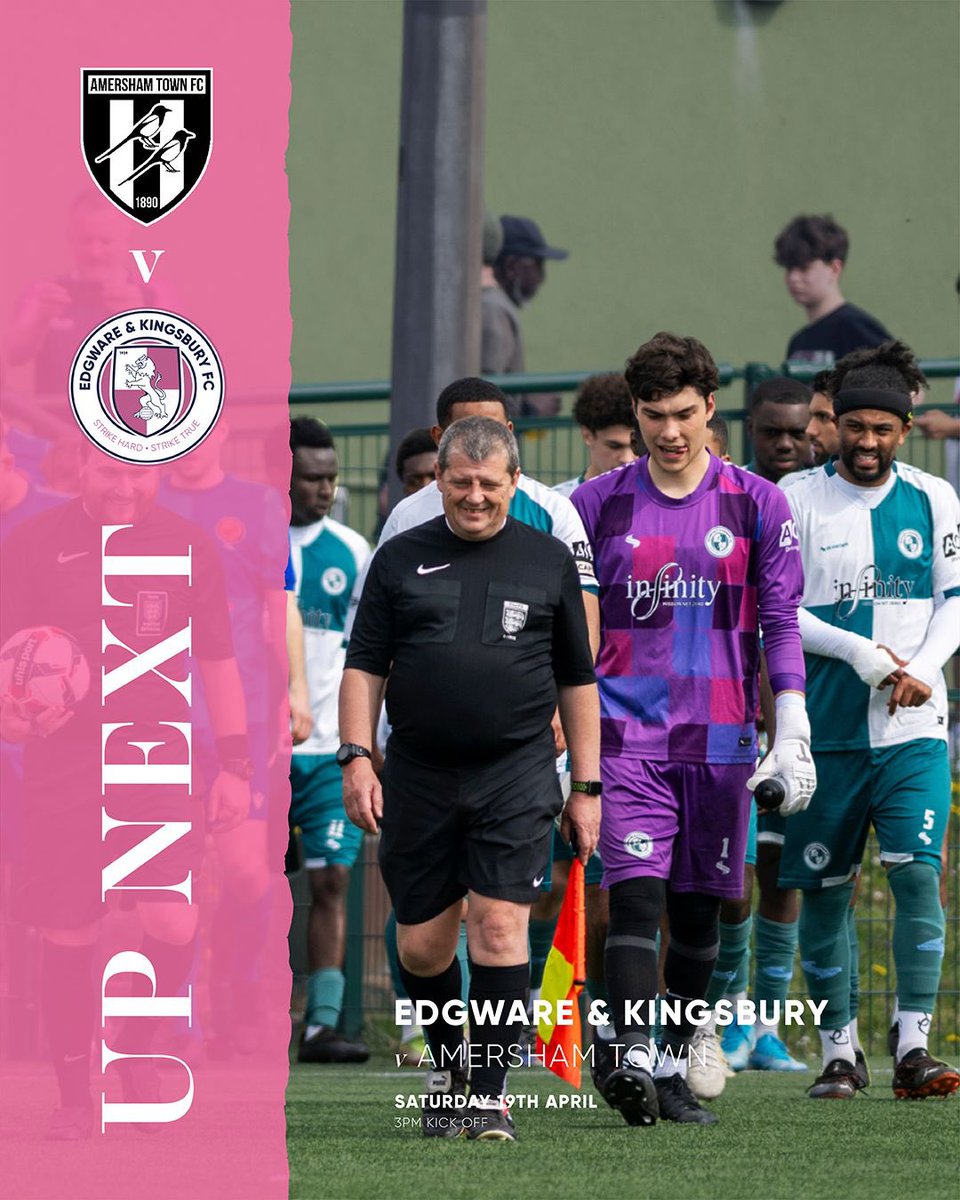 ⬆️ Up next #TheWares travel to in form Amersham Town for our final game of the season.

🗓️ Saturday 19th April
🏟️ Spratleys Meadow
📍 HP7 0EJ
🆚 <a href="/AmershamTownFC/">Amersham Town FC</a> 
⚽️ 3pm KO

🚙 We’ll see you there!

#UpTheWares