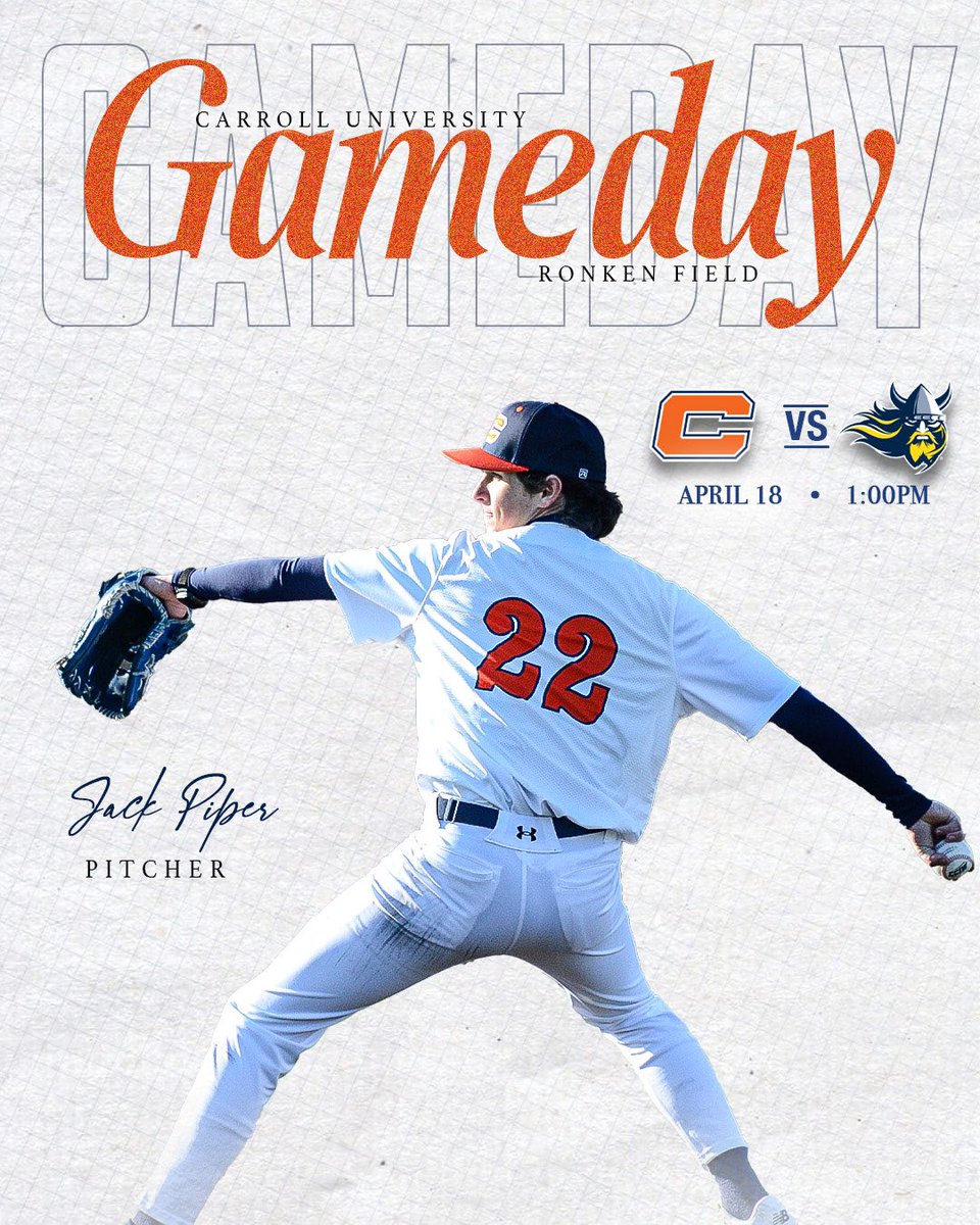 Pio_Baseball's tweet photo. GAMEDAY‼️
Carroll vs Augustana ⚾️
Robles field 📍
1:00PM 🕐
#carrollbaseball #cciw #rollpios https://t.co/UbiMyVTdw4