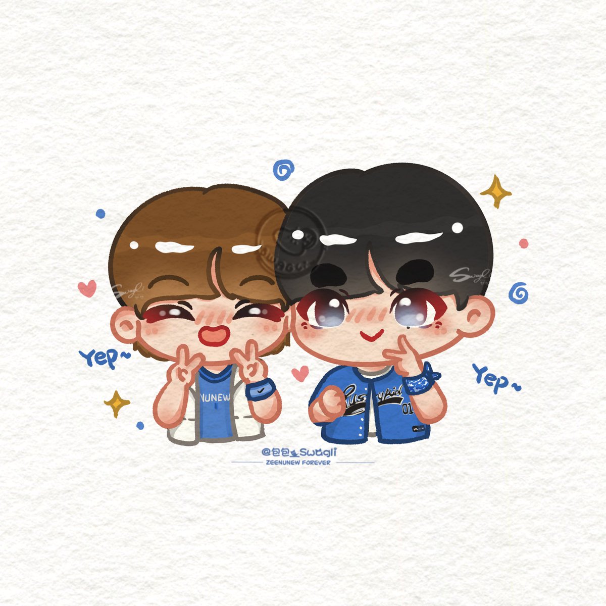 Byswagli_'s tweet photo. 💙💙💙.
✌️✌️✌️.

EFFACLAR x ZNN 
#EFFACLARSportDayxZeeNuNew
#FanArtForZeeNuNew
#ZeeNuNew 
#ZeePruk #NuNew 
@zee_pruk @CwrNew https://t.co/KfG76jeHOs