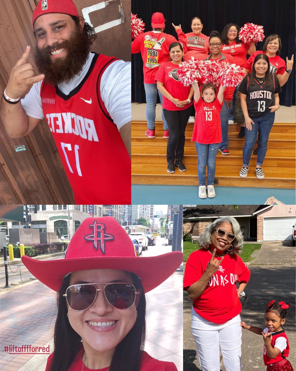 HoustonRockets's tweet photo. yโall showed UP for Rockets Red day yesterday!
#LiftoffInRed | #Rockets https://t.co/pc0xsnfiRr