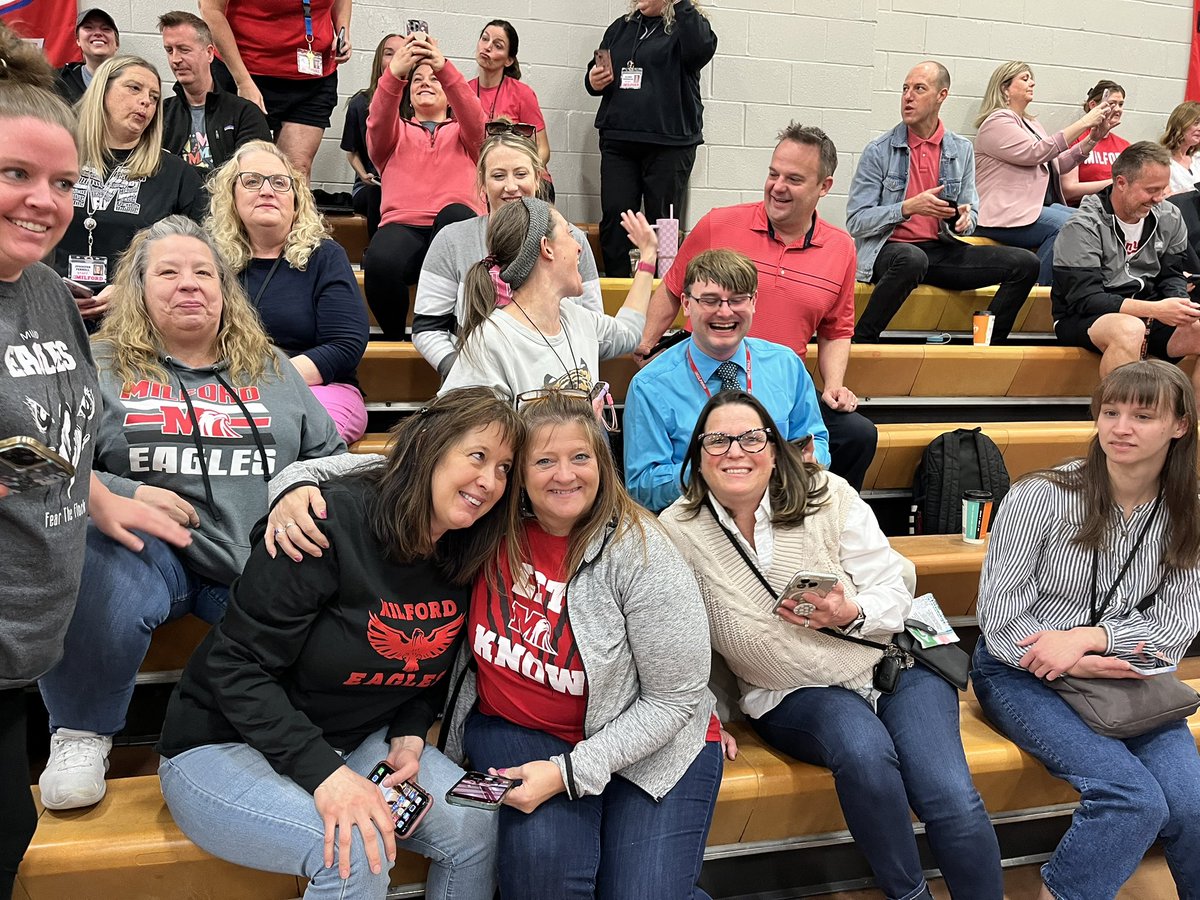 The new Milford Middle School staff enjoying their first day together.
<a href="/Milford_Schools/">Milford Schools</a> <a href="/Milford_Super/">MilfordSuper</a> <a href="/MJHS_Goetz/">Misty Goetz</a>