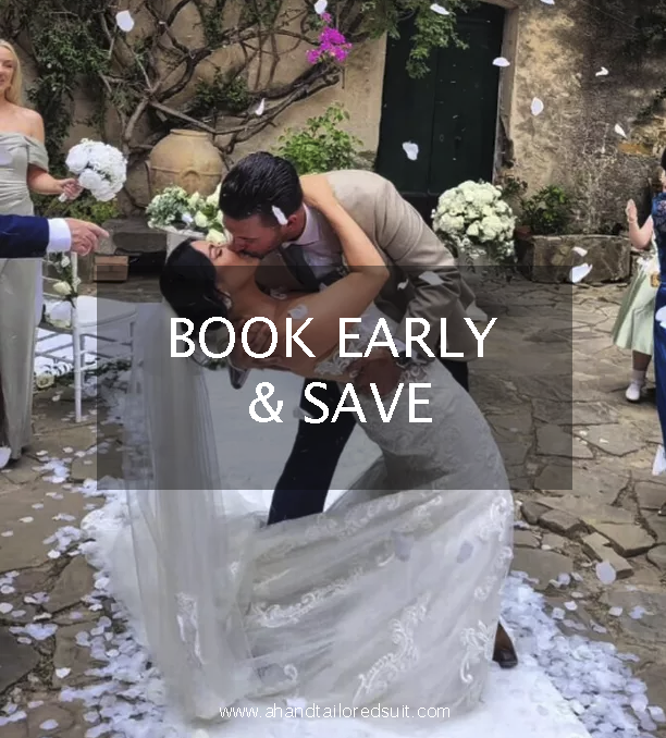 HandTailoredUK's tweet photo. "Get ready to say 'I do' in style! Book early &amp; save on our custom bespoke wedding attire with 20% off. Don't miss out on this incredible offer! Limited time only. #weddingattire #bespokefashion #discount"

Image of Mr. &amp; Mrs. Bowe

Photo taken by ninavalphotography https://t.co/EFEZF7xtU3