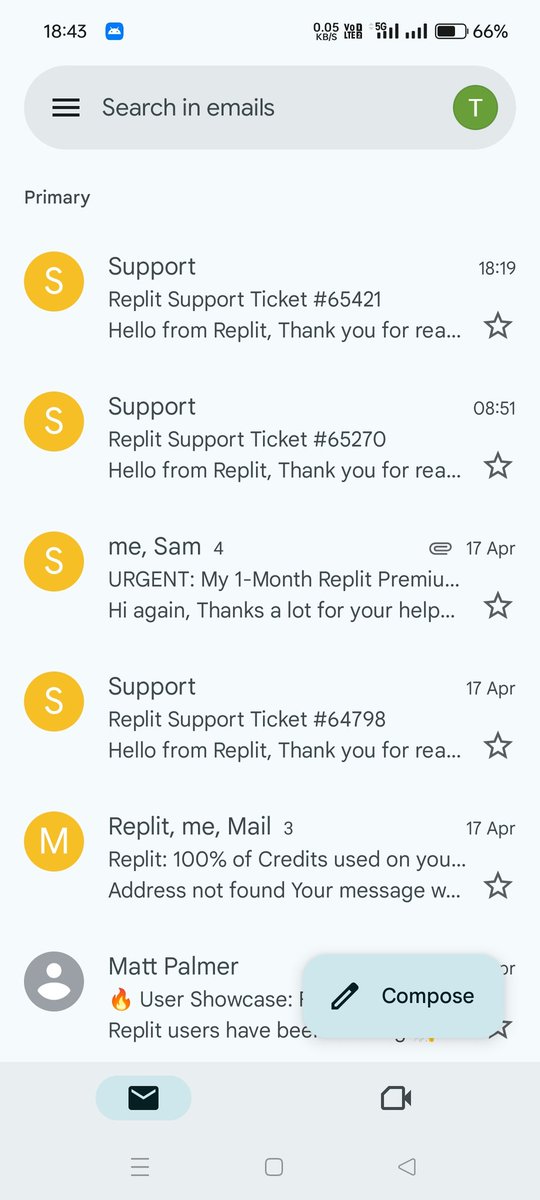 lordrohit07's tweet photo. I bought Replit Core Premium for around $36, but it expired in less than 24 hours. I’ve emailed support multiple times, still no help. As a student, this was all my savings.
Tickets: #65421, #65270, #64798
Please fix this.
#Replit #Support https://t.co/DOjDLWVxZ8