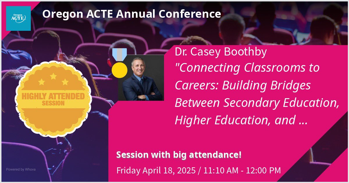 boothby_casey's tweet photo. Come join me today at 11:10 in Riverside A for an educator Externship presentation! @ Oregon ACTE Conference https://t.co/CM3Dy4fLQk