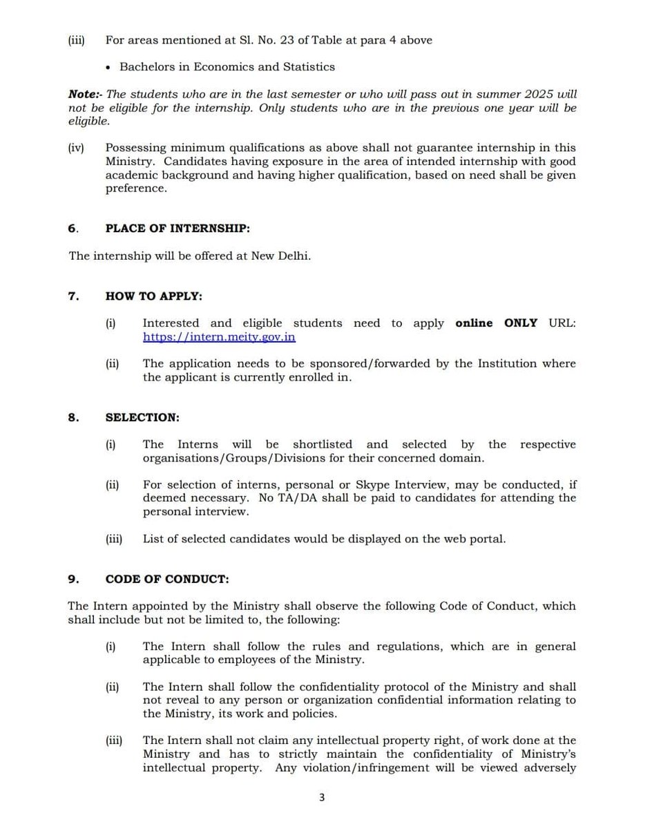 ForensicHawk's tweet image. ✨ Explore future tech with Govt. of India!

Digital India Internship Scheme (DIIS) 2025

💸 ₹10,000/month stipend

📍 Location: New Delhi

📅 Deadline: 24th April 2025

Apply now: intern.meity.gov.in

#DIIS2025 #DigitalForIndia #Hawkeyeforensic