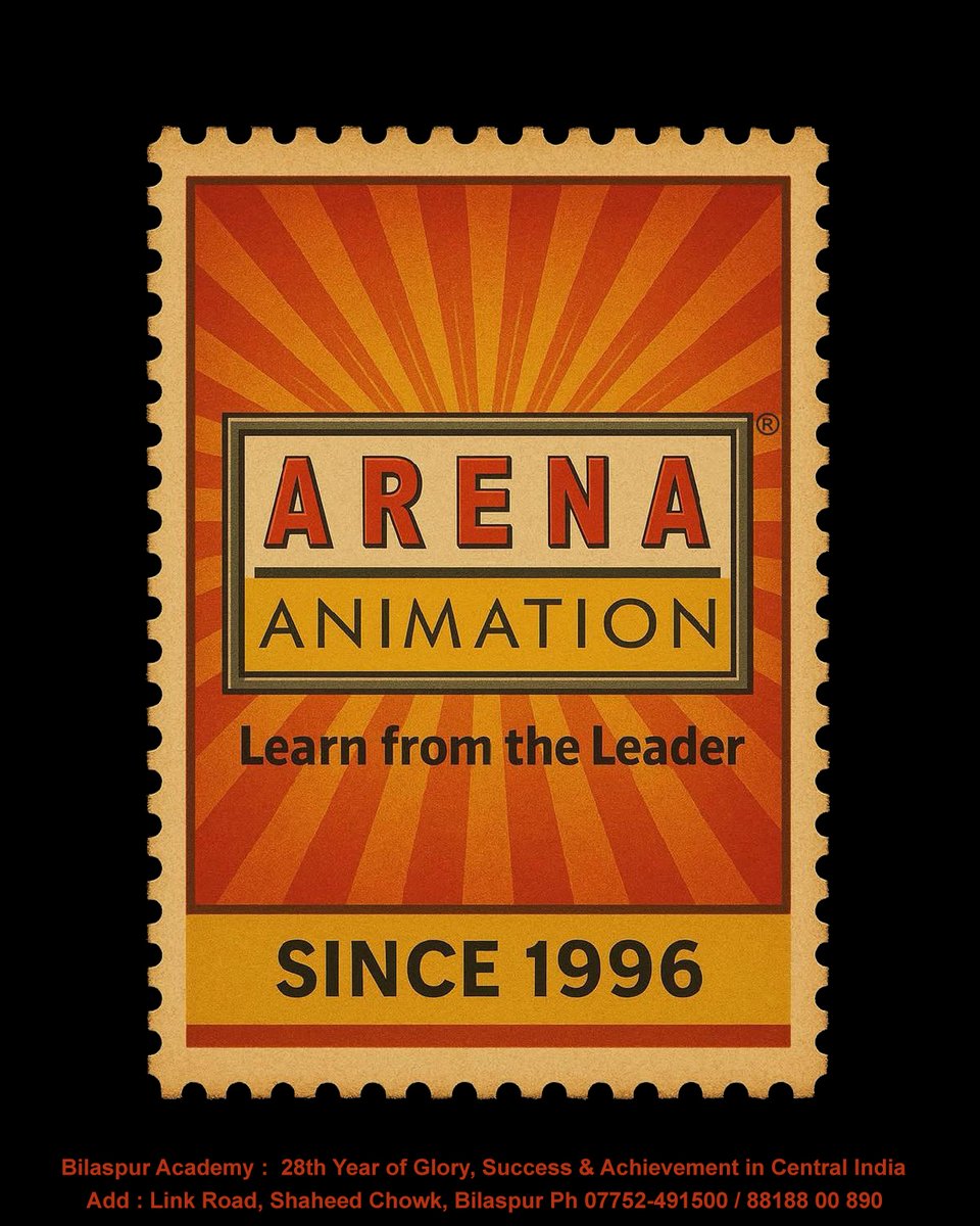 arenabilaspur's tweet image. &quot;एनीमेशन में ग्लोबल पहचान दिलाने वाली आपकी प्रमाणिक मुहर।&quot;
The stamp you need to go global in animation.

#ArenaAnimation #Arena #PoweredByAptech #Stampverse #LearnFromTheLeaders
#AnimationCareer #CreativeGoals #BilaspurArena #ArenaBilaspur