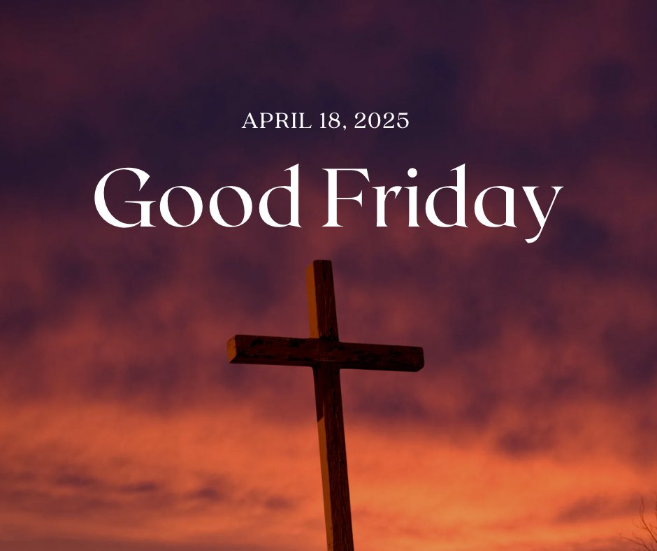 Today, we pause to honor the cross and the immense love shown for us. May peace fill your heart this Good Friday.