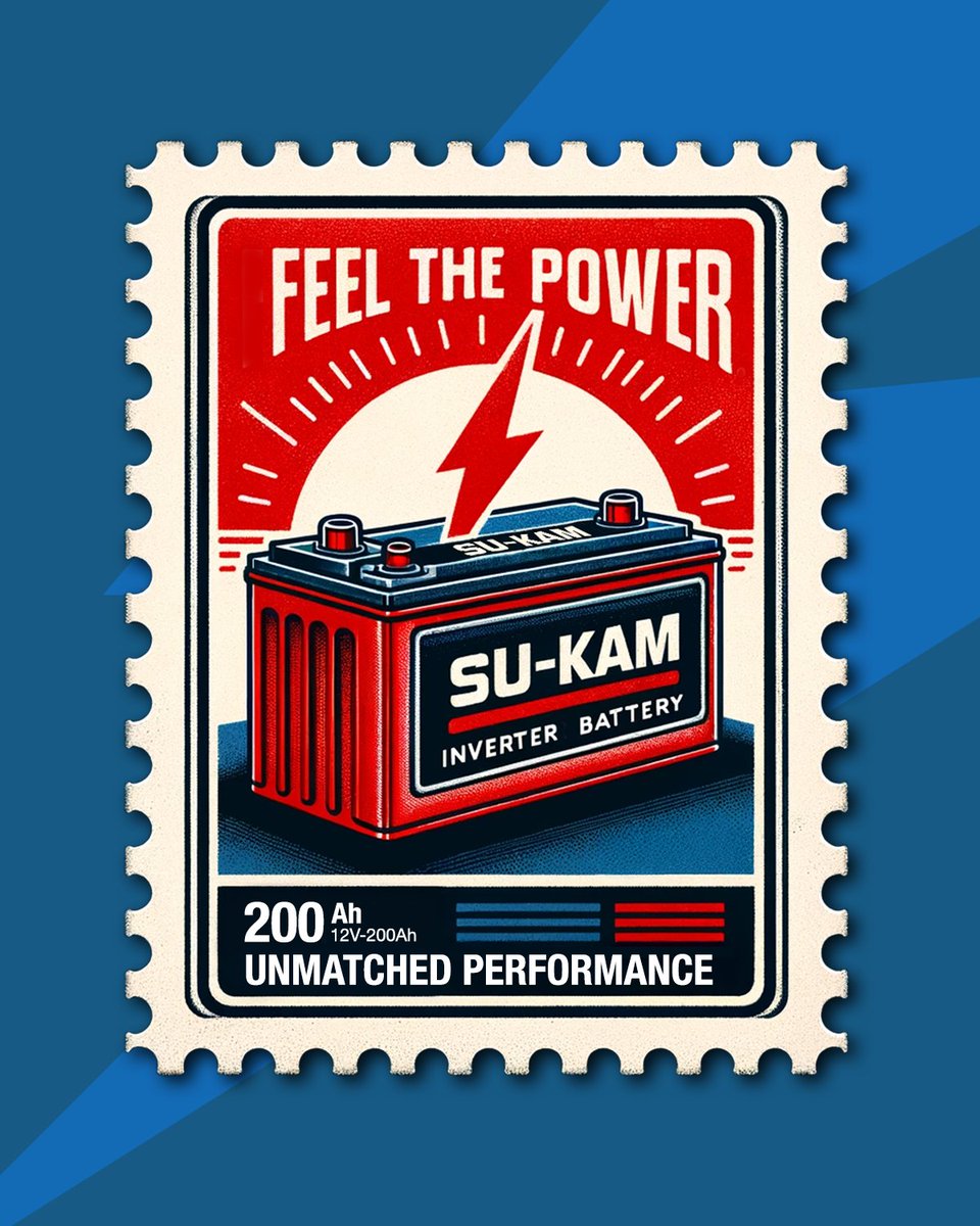 sukamofficial's tweet photo. Clean, Green, and Always On.
Su-Kam solar inverters and batteries guarantee a steady, sustainable power supply that works day and night, for a better tomorrow.
#SuKam #StampVerse #StampVerseAI #StampTrend #Trending https://t.co/e8GekZiEhs