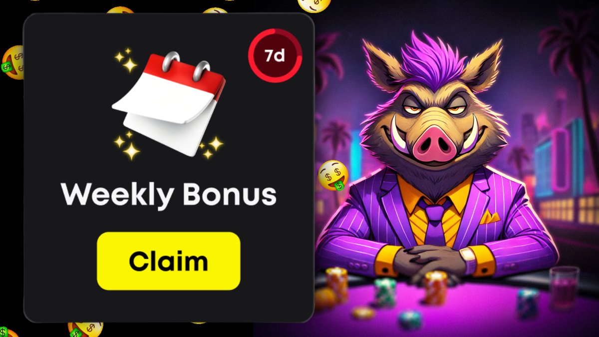 The Weekly Bonus has landed.

Log in now and claim your free bacon! 🥓🥓🥓
