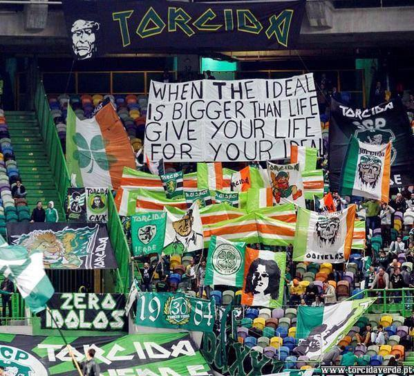ultras_antifaa's tweet photo. PHOTO | Fans of Sporting Lisbon pay tribute to Irish Patriot #BobbySands. https://t.co/v200JQQfgT