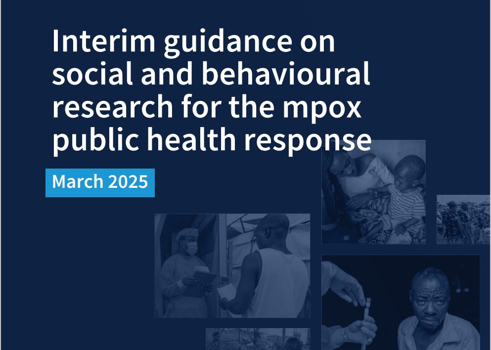 Global Health EDCTP3 (@edctp3) on Twitter photo Have you read the recently published <a href="/WHO/">World Health Organization (WHO)</a> guidance on social and behavioural research for the #mpox public health response?
We are funding 7 projects via our Mpox emergency research call to generate timely evidence for effective outbreak response.
📄: iris.who.int/handle/10665/3… Have you read the recently published <a href="/WHO/">World Health Organization (WHO)</a> guidance on social and behavioural research for the #mpox public health response?
We are funding 7 projects via our Mpox emergency research call to generate timely evidence for effective outbreak response.
📄: iris.who.int/handle/10665/3…