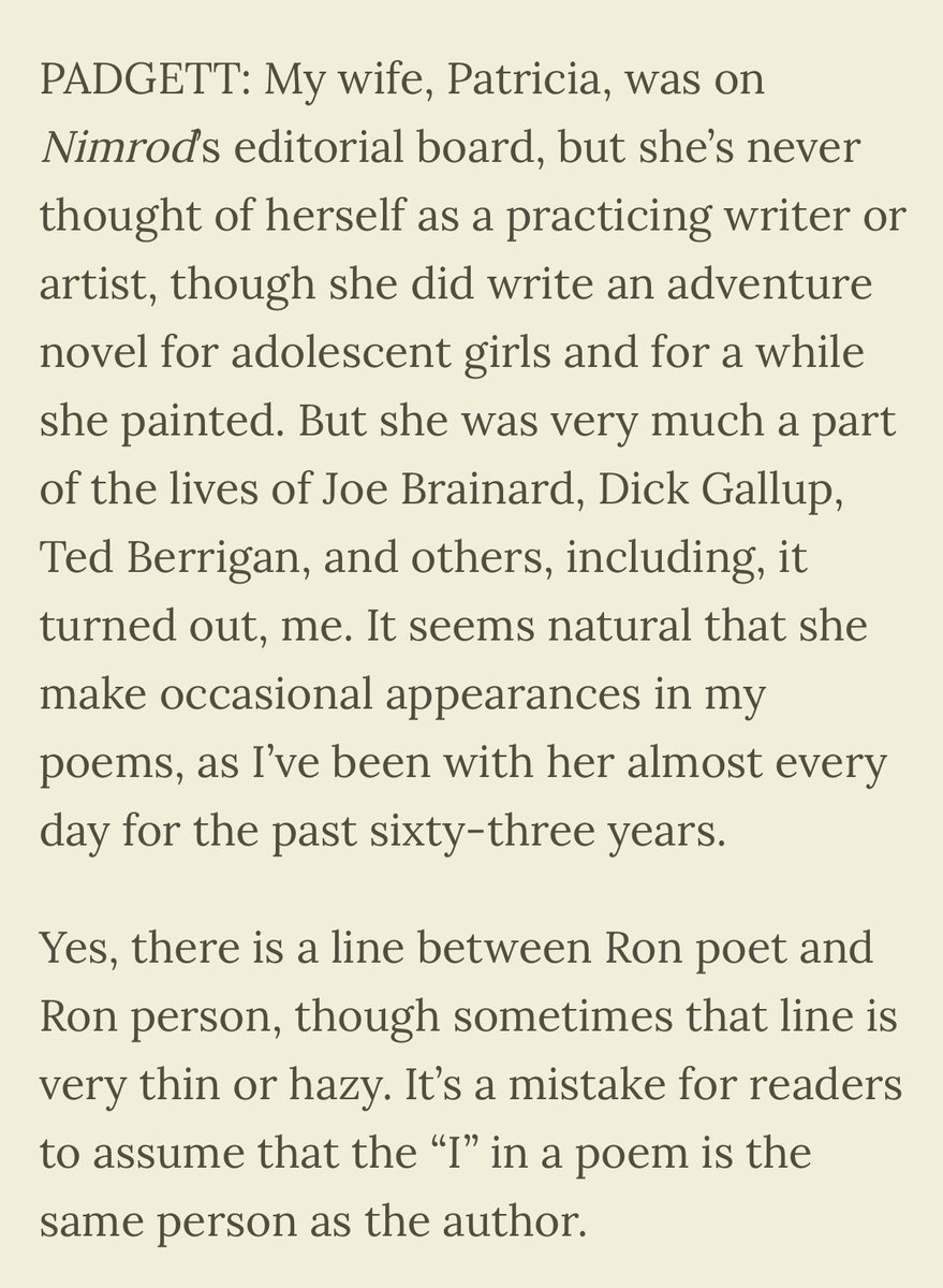 Boris Dralyuk (@borisdralyuk) on Twitter photo In this interview, our editorial assistant, emerging Tulsan poet and photographer Stasha Cole, sat down with Ron Padgett, whose career began across the street from <a href="/utulsa/">The University of Tulsa</a> in the late 1950s. In this interview, our editorial assistant, emerging Tulsan poet and photographer Stasha Cole, sat down with Ron Padgett, whose career began across the street from <a href="/utulsa/">The University of Tulsa</a> in the late 1950s.