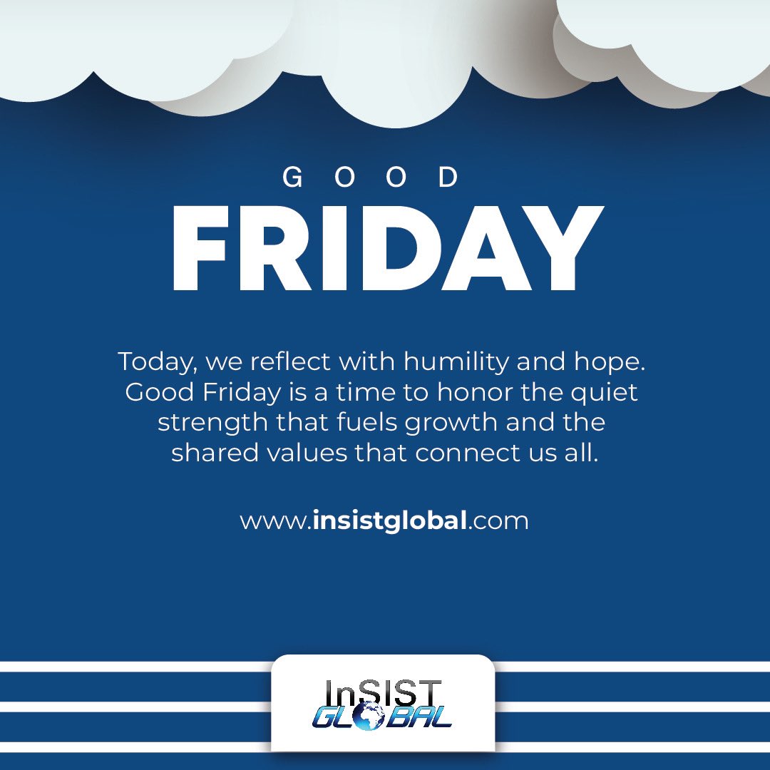 The InSIST Global team wishes you peace on this Good Friday💙