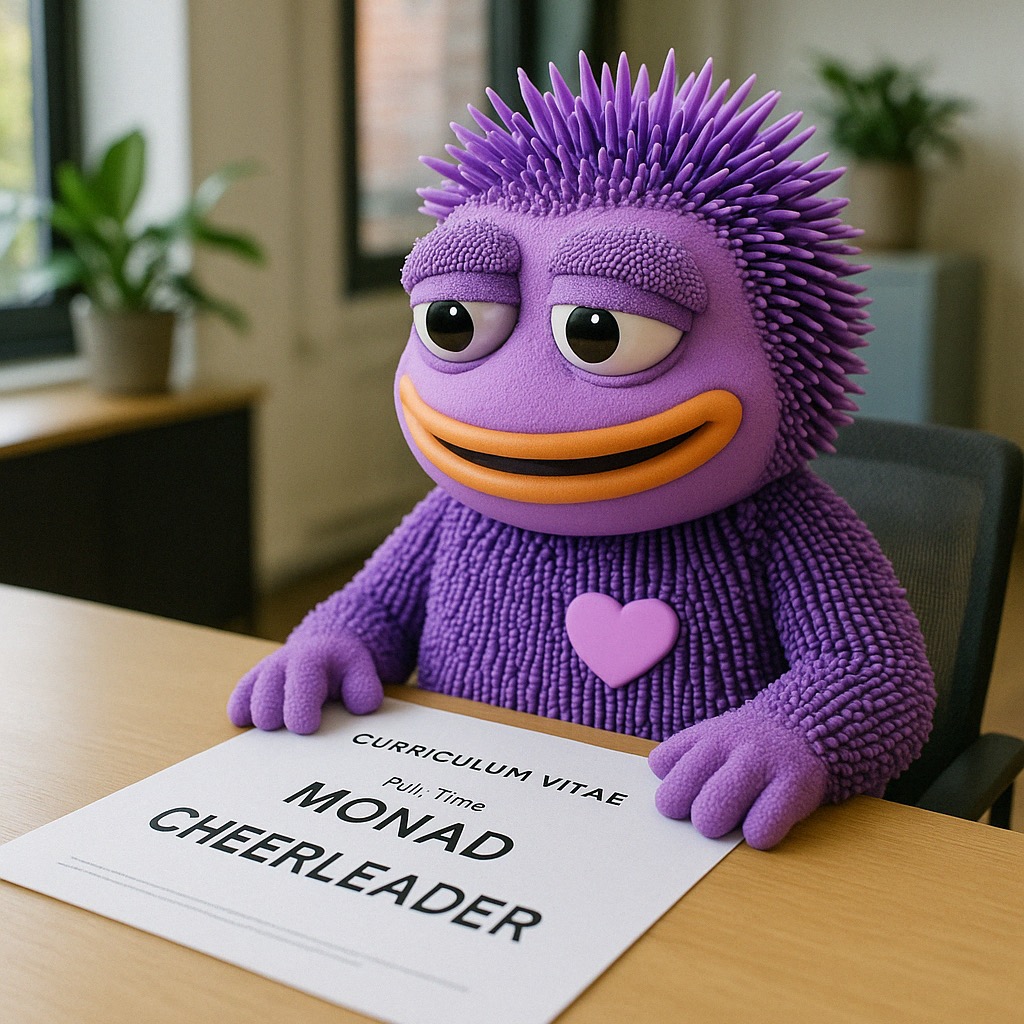 updated my CV to say “full-time Monad cheerleader”

still no DM from Keone.
still explaining to my mom why i scream when blocktime hits 1s.

am i… doing this right?
