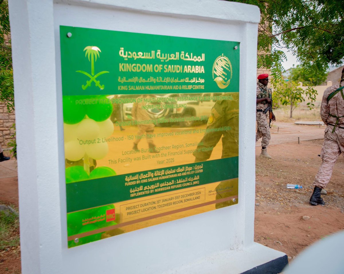 Thanks to <a href="/KSRelief_EN/">KSrelief</a> NRC successfully implemented a TVET project that that benefited 570 youth in Burco. With this, BTI now has the capacity to train up to 1,000 cohorts in market-relevant vocational skills. The event was attended by the VP and the Min.of Education and Labour.
