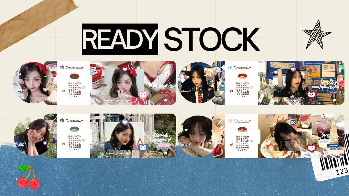 minjikxm's tweet photo. Help repost, thank you :3

Aku mau flash sale layout Wonyoung &amp; Ahyeon serba 8K per each, tidak bisa replace text ya teman-timun! 🍁🐞
#zonauang #zonajajan
https://t.co/zocGNI97X8