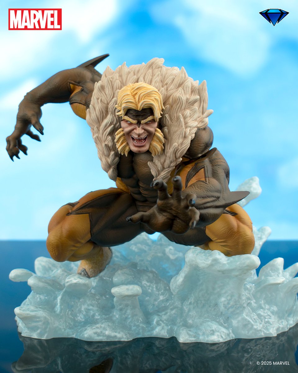 CollectDST's tweet photo. Wolverine beware, Victor Creed is on the prowl! Sabretooth is depicted in his timeless 1990s costume on an icy base. Pre-order Marvel Comics' inspired 6.25-inch Gallery Diorama! https://t.co/EGUMEs4E5a 

#DiamondSelectToys #CollectDST #Marvel #Sabretooth #VIctorCreed #PVCDiorama https://t.co/um5FVuJfmp