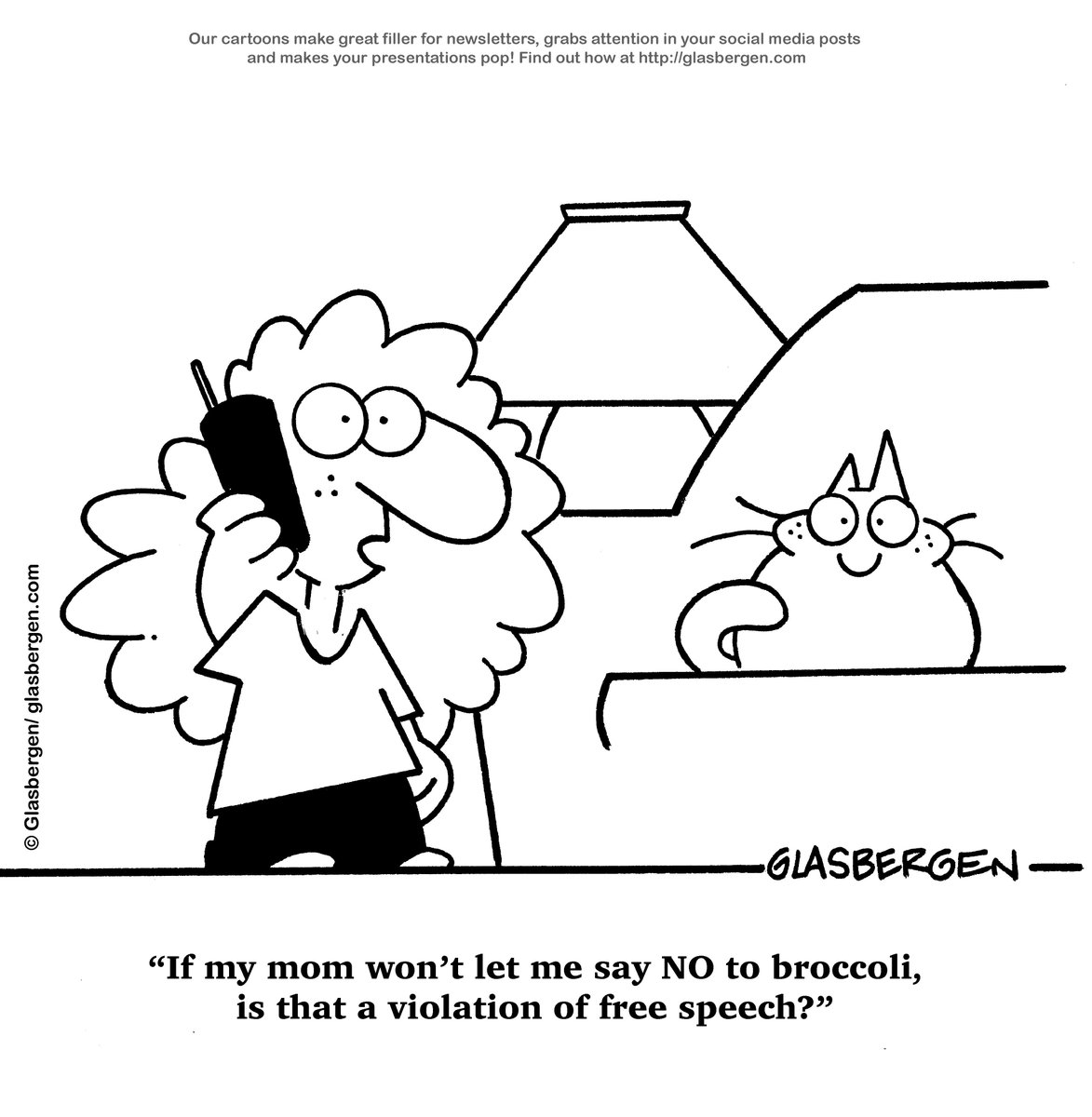 RGlasbergen's tweet photo. Today's Cartoon / April 18, 2025 @ https://t.co/BeGTui6pAp via Glasbergen Cartoon Service. ©Glasbergen
#FreeSpeech #eatyourveggies #kidhumor #newcartoon #cartoonoftheday #CopyrightedContent https://t.co/l7iW4x7Vm6