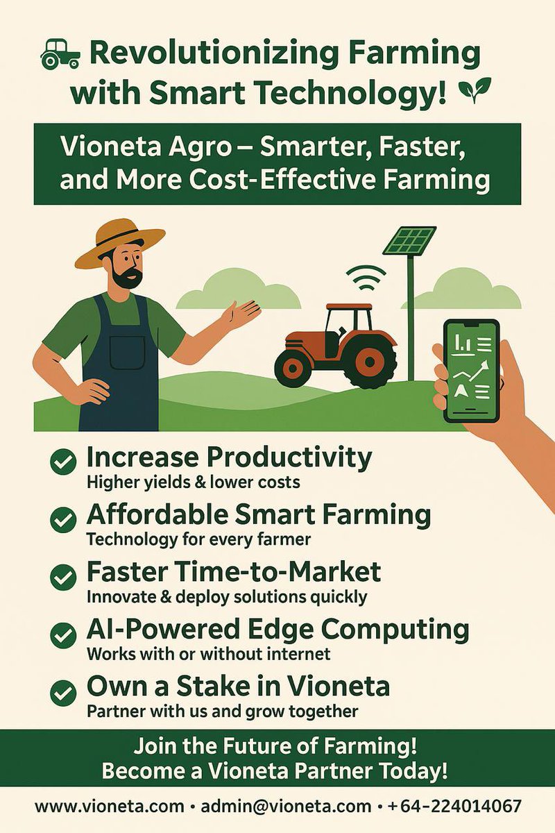 Vionetaiot's tweet photo. It's time ti end the silence. We work more than 4 year to build Vioneta what we are today. It is still early stage but we need you to see the future. How much change we can bring to hunger of people. #Trending #farming #agribusiness #Bitcoin #techdubai #TechNews #nz #Eurovision https://t.co/v1Uy64ovBd