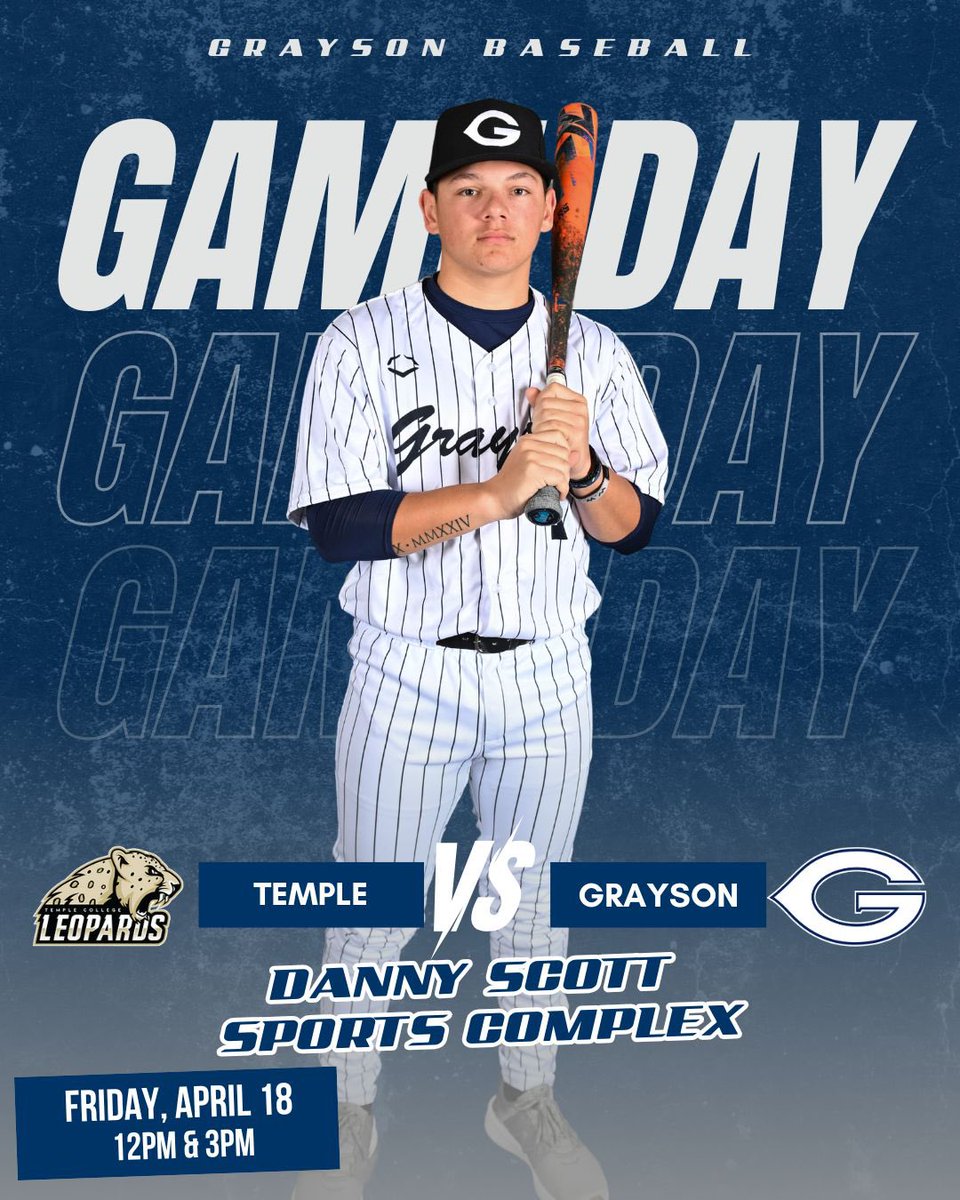 🚨GAMEDAY🚨 Friday afternoon baseball on deck! Time to go to work!! #GWAY 

🆚 Temple 
⏰12 &amp; 3pm
📍Danny Scott Sports Complex; Temple 
📺 tinyurl.com/y795r3hy