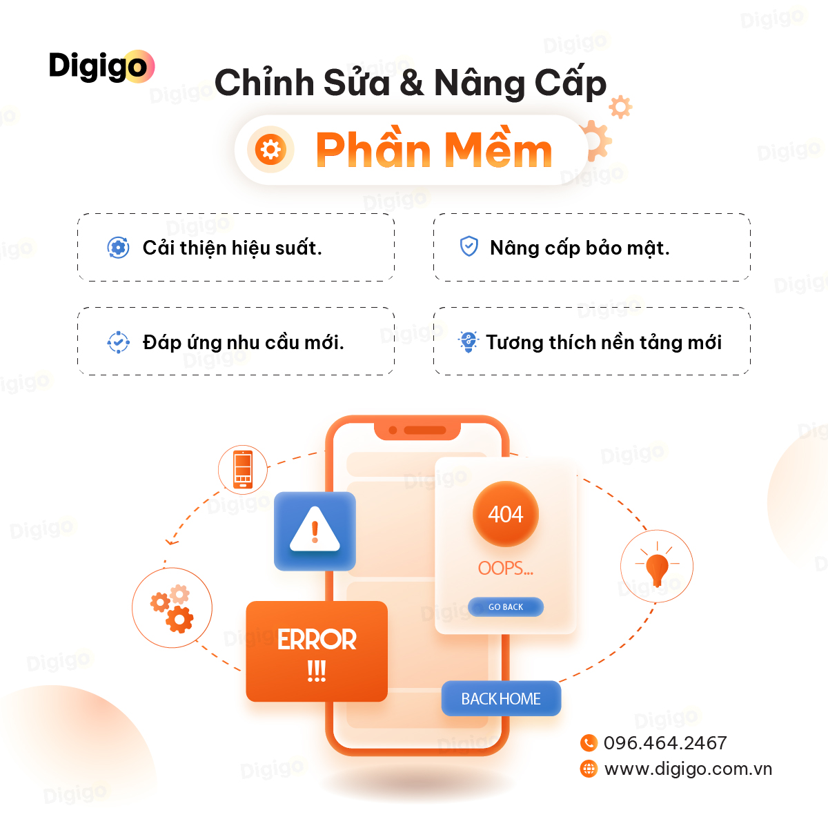 digigovn's tweet image. Phần mềm lỗi thời? Đừng lo! Digigo giúp nâng cấp &amp;amp; chỉnh sửa phần mềm hiệu quả: tăng hiệu suất, bảo mật, tương thích nền tảng mới. Vận hành mượt, tiết kiệm chi phí!
📞 096.464.2467 | 🌐 digigo.com.vn
#Digigo #NangCapPhanMem #UpgradeSoftware