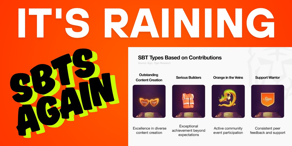 SIGN BOMB ๐ฃ ๐ (@signbombs) on Twitter photo <a href="/0xzoe_im/">Zoe Chen ๐งก๐</a> blessing the entire Orange Dynasty again with SBTs.
Check your inbox โ a surprise might await you there.
Another <a href="/SIGN/">Sign ๐งก๐</a> day to celebrate. Congratulations to everyone.
Hope I could get one again ๐งก <a href="/0xzoe_im/">Zoe Chen ๐งก๐</a> blessing the entire Orange Dynasty again with SBTs.
Check your inbox โ a surprise might await you there.
Another <a href="/SIGN/">Sign ๐งก๐</a> day to celebrate. Congratulations to everyone.
Hope I could get one again ๐งก