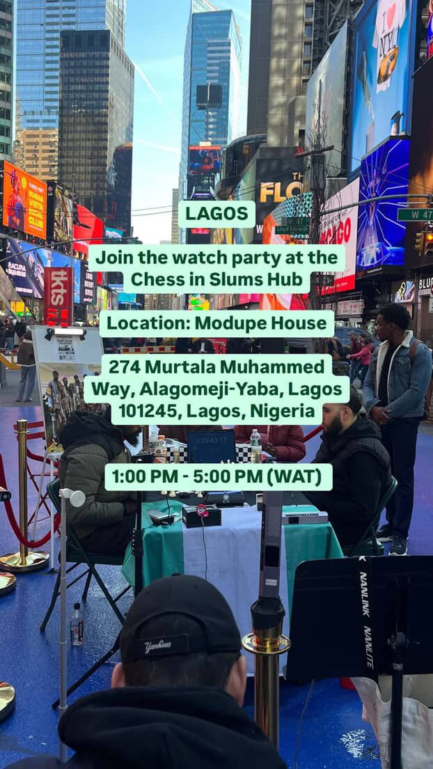 Tunde_OD's tweet image. cisatundegwr.com

#70HoursofChessWithTunde #Chessforeducation #ChessMarathonForChange #GWR202