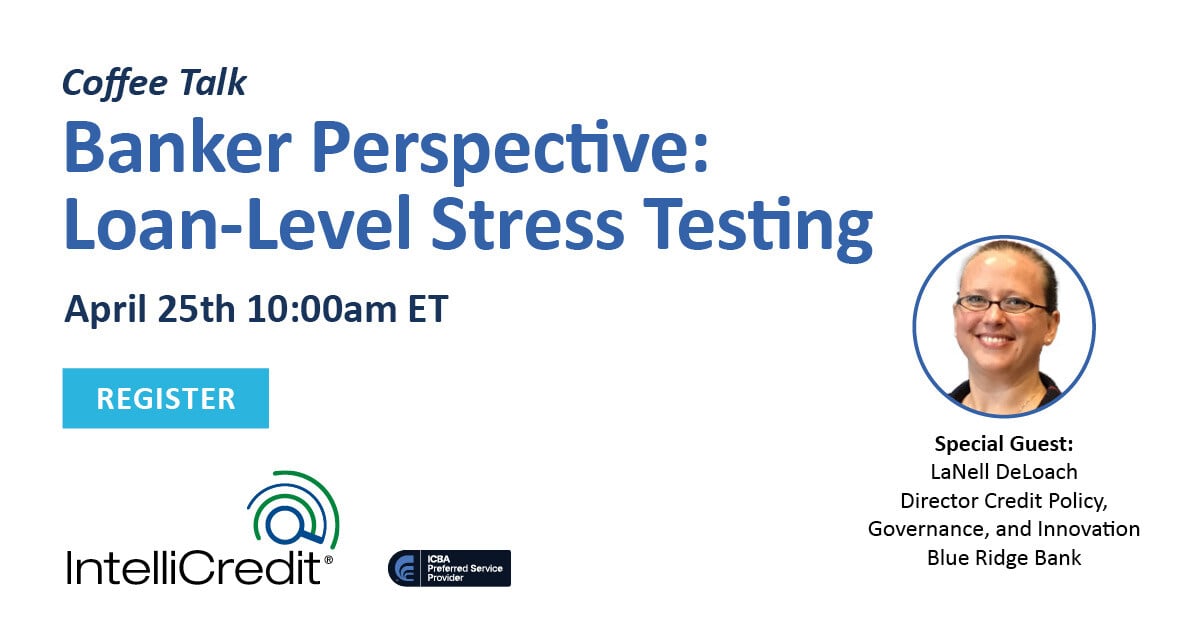 Join us for a banker's perspective on IntelliCredit's Loan-Level Stress Testing service, including their experience working with the team and the value of the deliverables provided. hubs.la/Q03hHK_b0