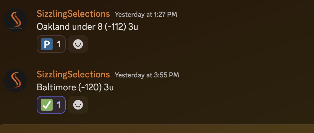 SizzlingSports's tweet image. 12-4, +29.30u Sizzling Smash Spots run 🏃 🔥
✅Sunday: +11.85u
✅Monday: +6.00u
✅Tuesday: +1.35u
✅Wednesday: +7.10u
✅Thursday: +3.00u
dubclub.win/SizzlingSports/