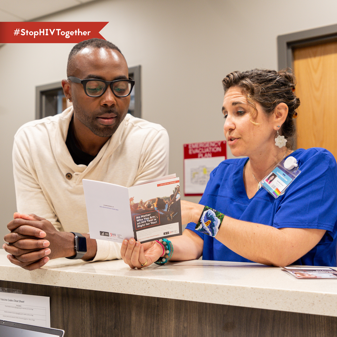Start with a conversation. #StartTalkingHIV to build healthy relationships, take control of your sexual health &amp; stay informed. Ask your provider about getting tested—your health matters as much as your pride! cdc.gov/TalkHIV &amp; codman.org/xclinic #StopHIVTogether