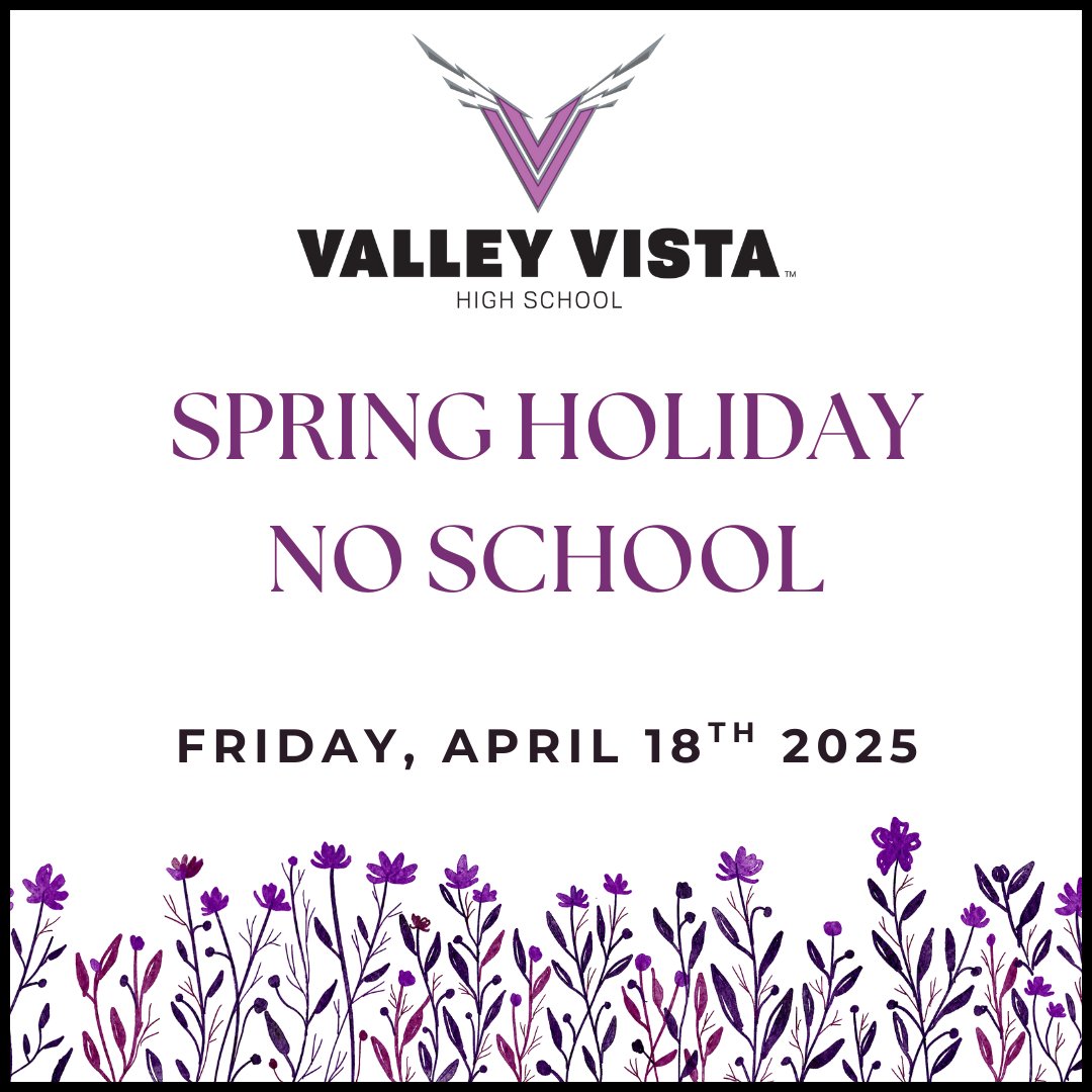 🌸 Spring Holiday Reminder! 🌸
There will be no school  in observance of the Spring Holiday. Enjoy the long weekend, Monsoons! 💜☀️The office will be closed.