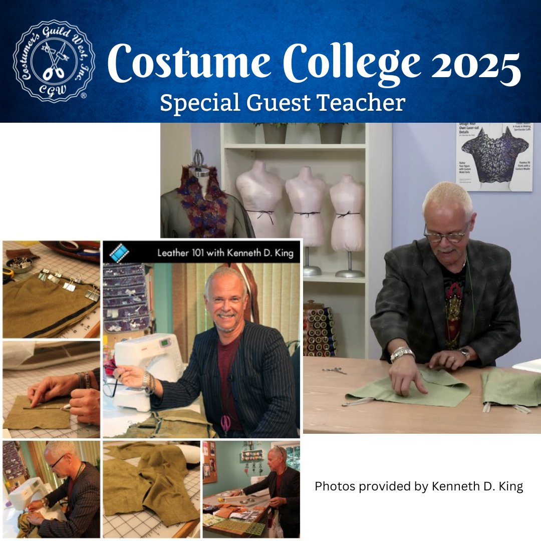 CostumeCollege's tweet photo. π Exciting news! Join us in welcoming @KennethDKing as our guest teacher! Read More: https://t.co/SzdVc3VlNc
#CostumeCollege2025 #CostumeCollege #Costuming #Conference #GuestTeacher #KennethDKing #FashionDesigner #CGW #CostumersGuildWest https://t.co/DtTkwbCIKR