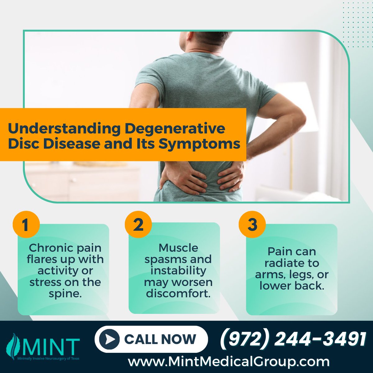 KutzMd's tweet image. Don&apos;t let degenerative disc disease limit you! We offer long term benefits of minimally invasive spine surgery Plano TX, ensuring lasting relief with minimal downtime. Let us help restore your mobility and comfort. Call (972) 244-3491 for expert spine care! #SpineRelief