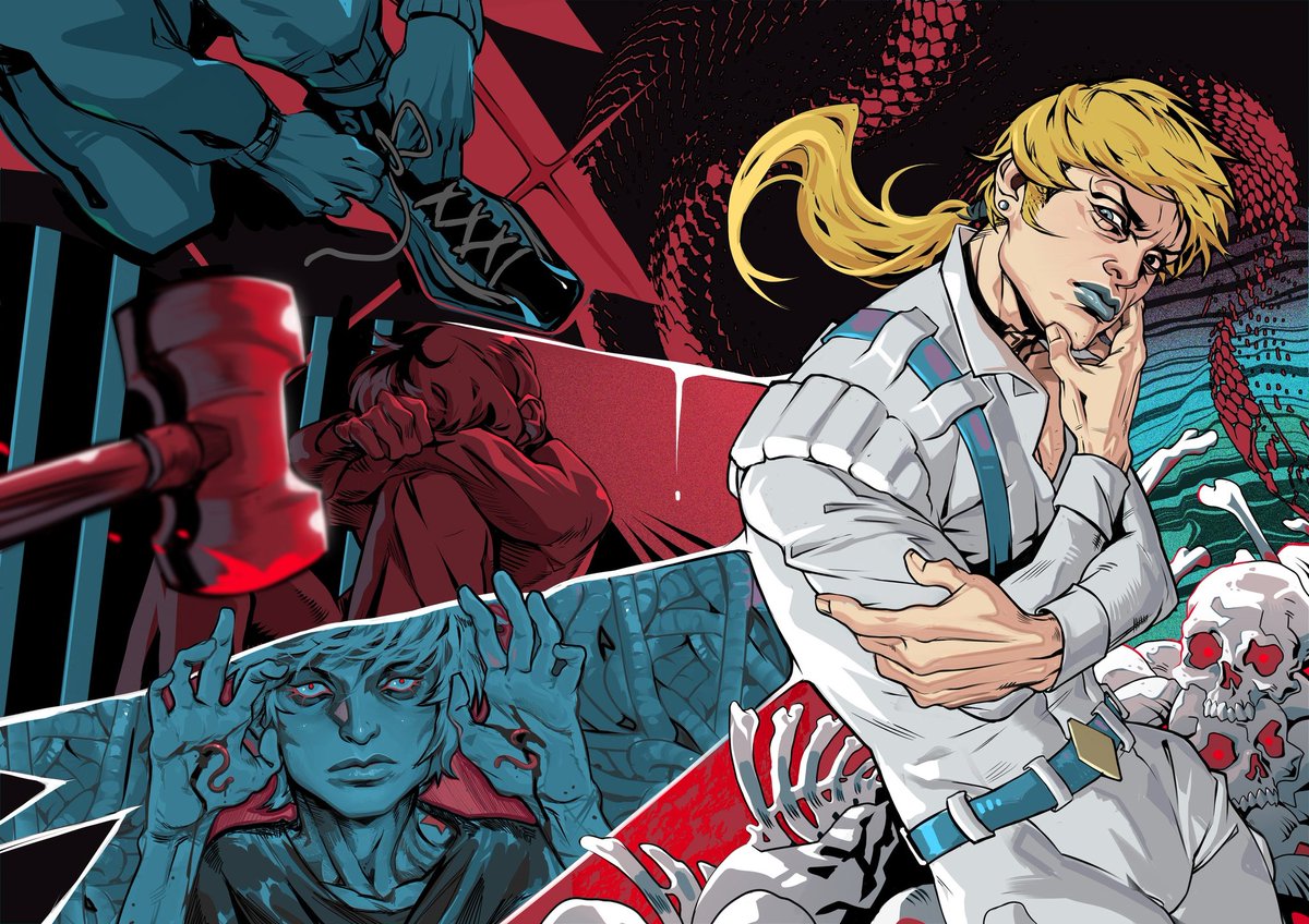 For jjba part 4-5-6 zine.