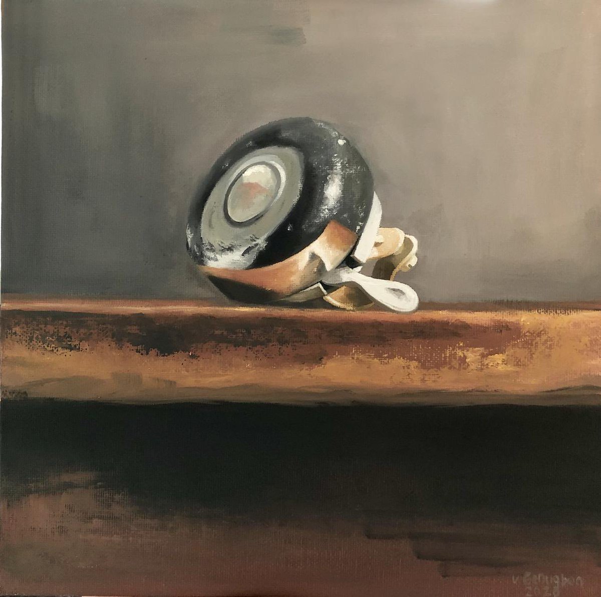 btcxrenaissance's tweet photo. Still life with bicycle bell (2020) - oil on canvas board 25x25cm
#art #painting #stilllife #bicyclebell #oilpainting #canvasart #visualart #contemporaryart #artistsonX #artcommunity #artcollectors #2020art https://t.co/K4Yg5pO6g0