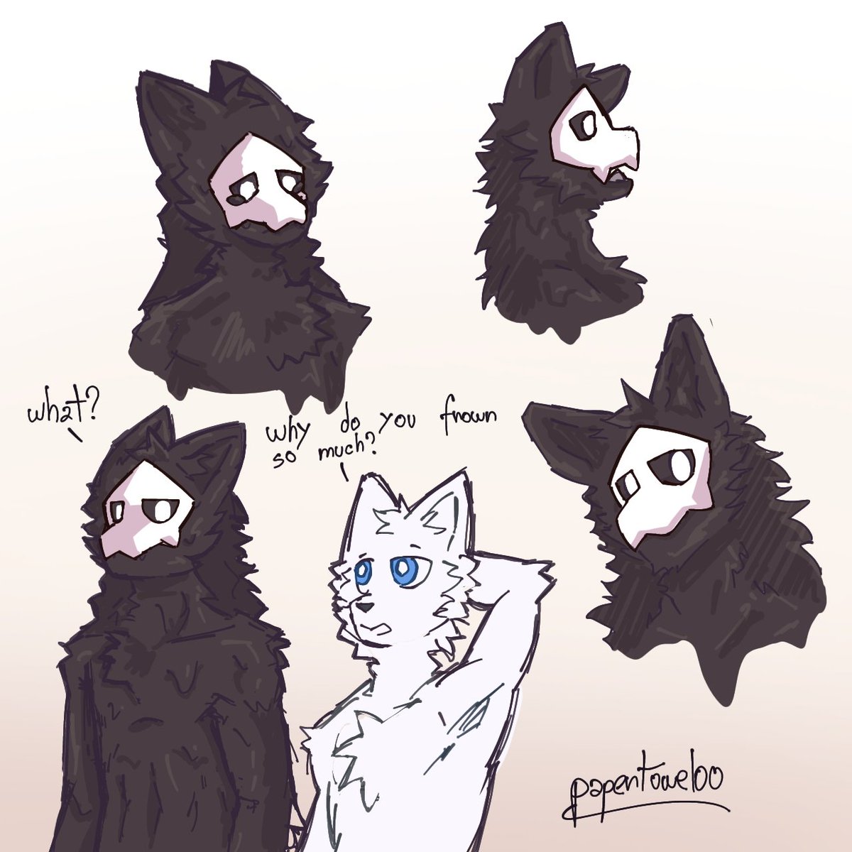 Maskless Puro (+ doodles)

#changed #fanart #Puro #furry