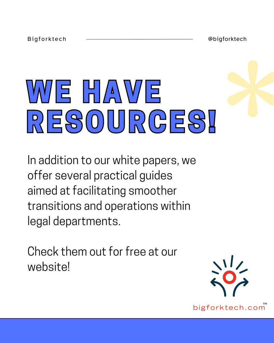 BigforkTech's tweet image. We have a large library of free resources to teach you all about the legal tech world. Check it out! #ContractManagement #LegalTech #Efficiency