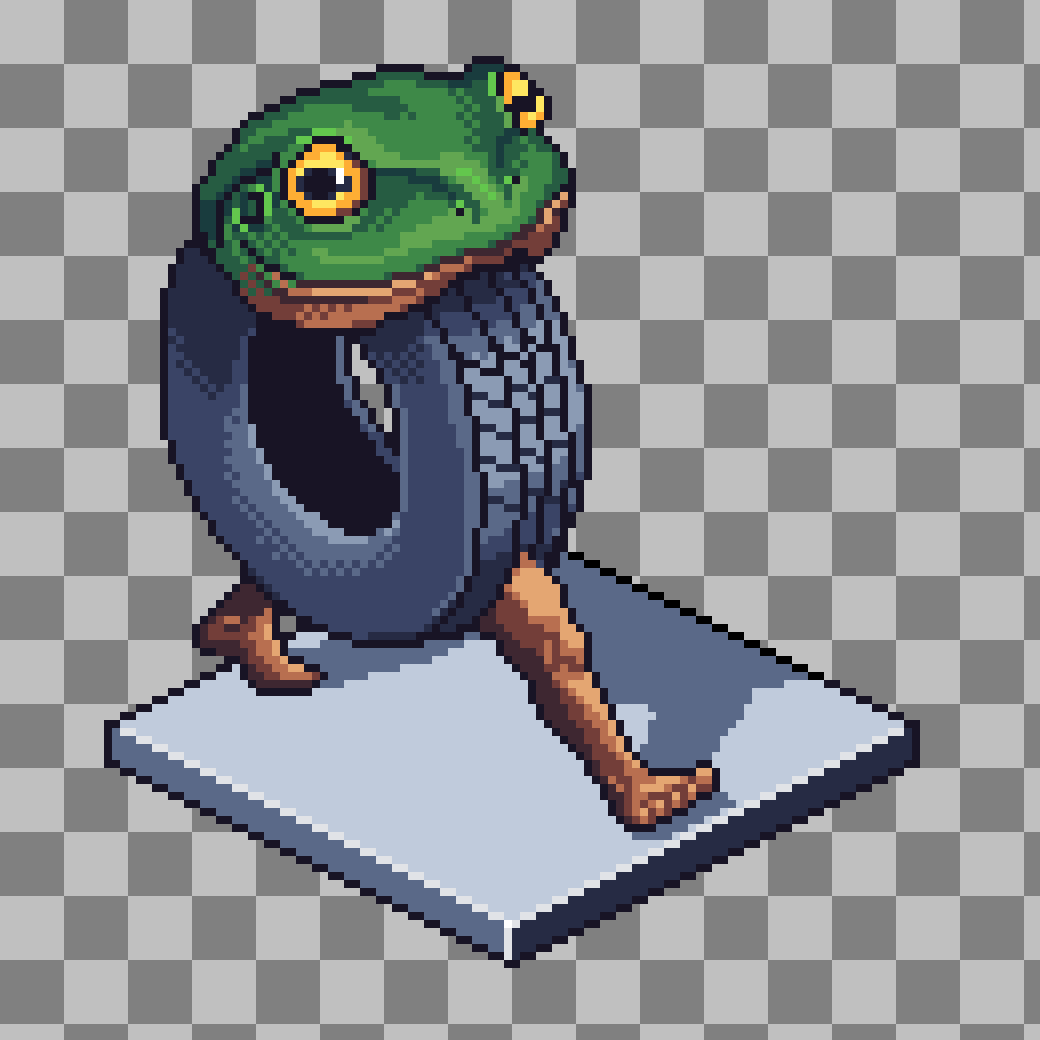 jackOtheBit's tweet photo. Boneca Ambalabu. I'm obsessed with italian brainrot animals. #pixelart #ドット #brainrot #italianbrainrot https://t.co/sunAlvV6N6