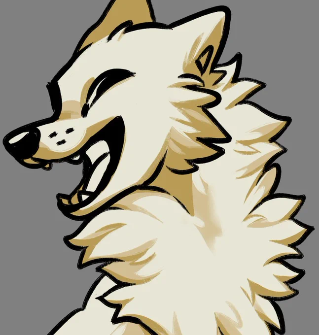 process on the fur, drew this solely for that
