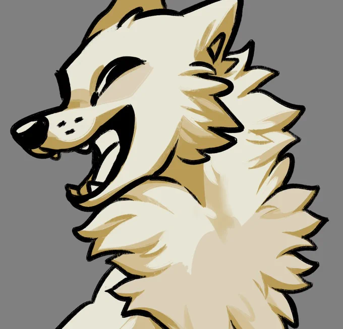 process on the fur, drew this solely for that