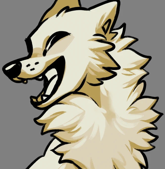 process on the fur, drew this solely for that