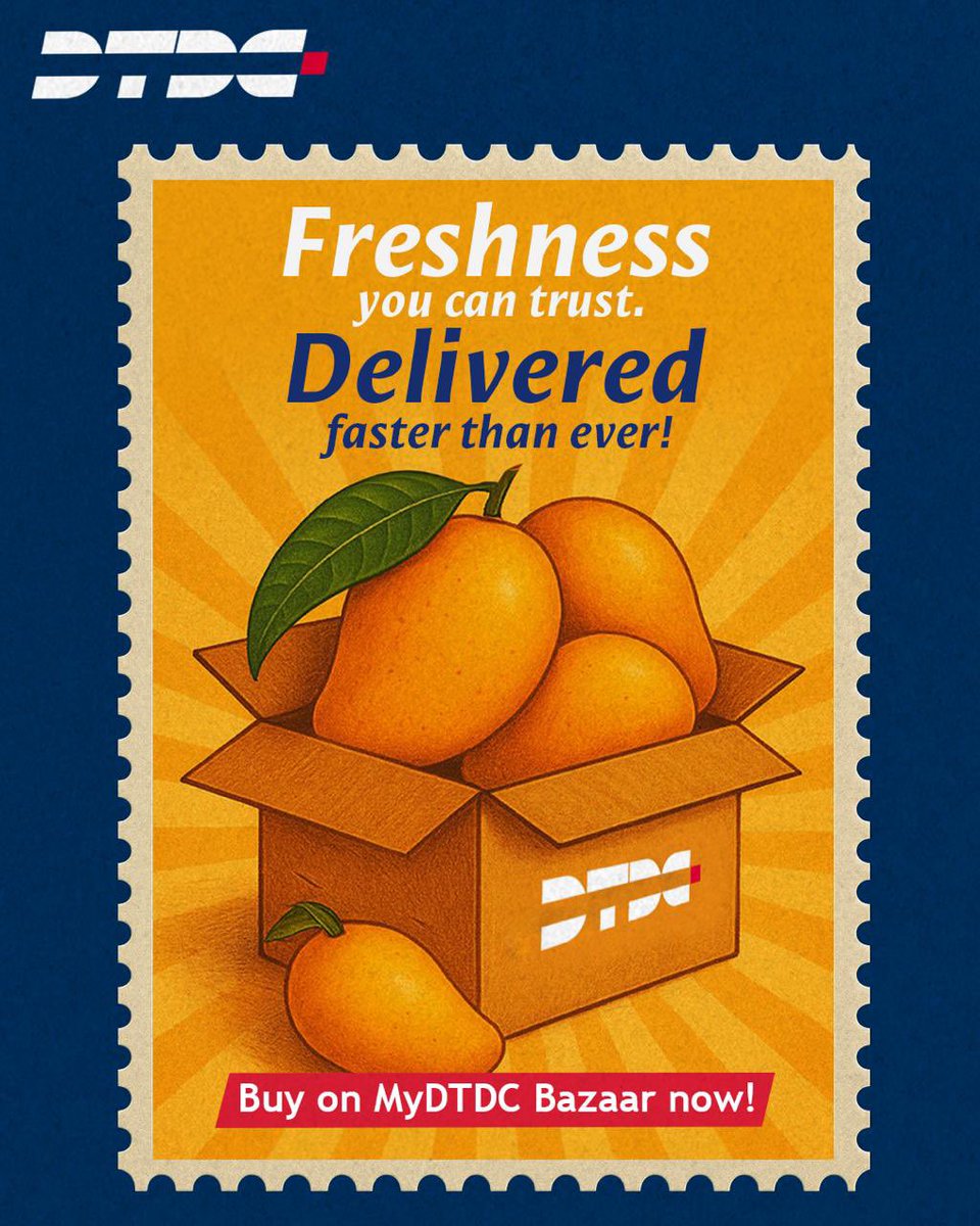 Mangoes on DTDC Bazaar: Stamp of Childhood Summers in Every Bite! 🥭

Relive that sweetness delivered at your doorstep.

Order now on DTDC Bazaar.

web.mydtdc.com or download MyDTDC App

#DTDCBazaar #MangoSeason #StampOfSummer #StampTrend #StampVerse #AITrend