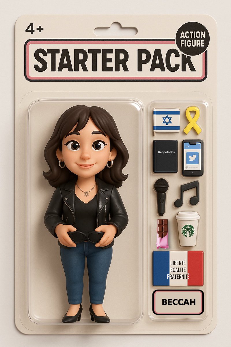 Beccah2Fois's tweet photo. #StarterPack 

J’ai refait le starter pack, et pour les petites modifs  c’est parfois compliqué pour que @ChatGPTapp les prenne en compte  je me suis aide cette fois de @Bazaart — une appli dopée à l’IA qui défonce tout niveau visuel. Si vous faites du contenu graphique et que vous utilisez encore Canva en 2025, changez de taf. 

Cerise sur le gâteau : c’est une appli israélienne 🇮🇱. 
Donc non seulement c’est stylé, mais en plus, ça finance pas le djihad lool