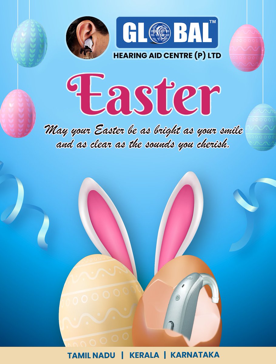 globalhac's tweet image. This Easter, may you hear every joyful laugh, every chirping bird, and every heartfelt "Happy Easter!" loud and clear.
#HappyEaster #EasterJoy #SoundsOfSpring #HearEveryMoment #BetterHearing
#EasterVibes #SpringIntoBetterHearing #HearingMatters #LiveLifeLoud #RediscoverSound