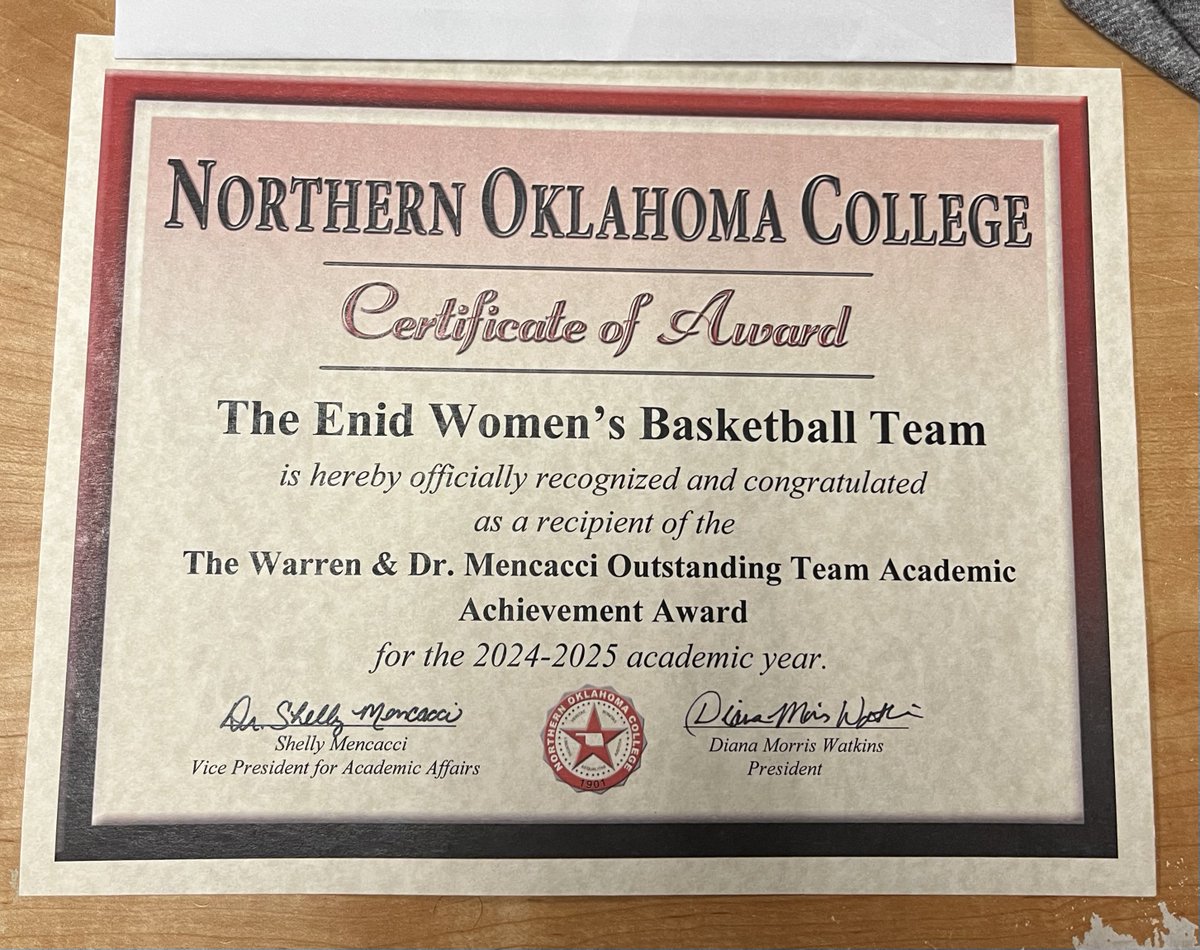 NOCEnidWBB's tweet image. Student Athletes! 📚
Very proud of our girls!