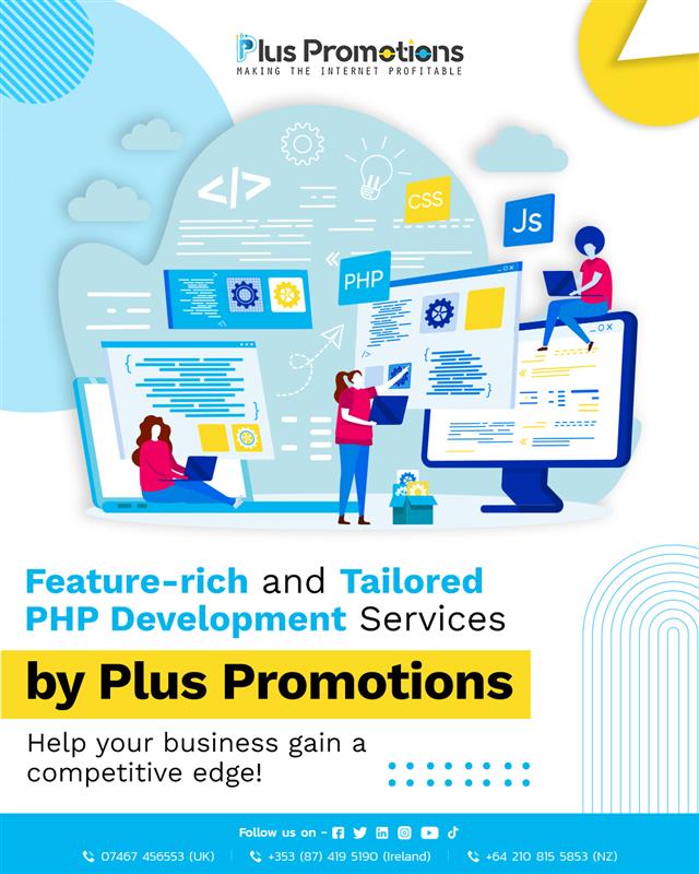 plus_promotions's tweet image. From custom PHP applications to robust content management systems, our experienced developers leverage the full potential of PHP to build performance-driven websites.
#phpdevelopmentservices #phpwebdevelopment #webdevelopmentservices